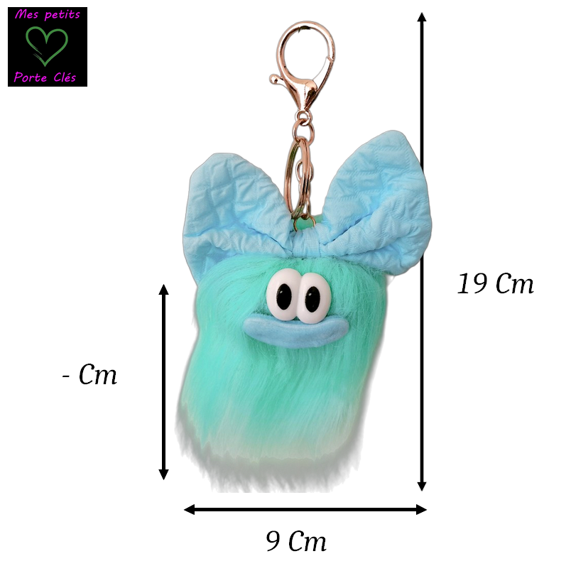 Porte-clés Poppys Bleu avec son petit nœud