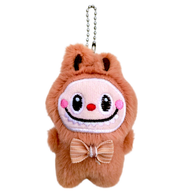 Porte-clés Peluche LABUBU Marron
