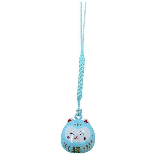 Porte-clés Gri-Gri chat porte bonheur Couleur Bleu clair (CHANCE)